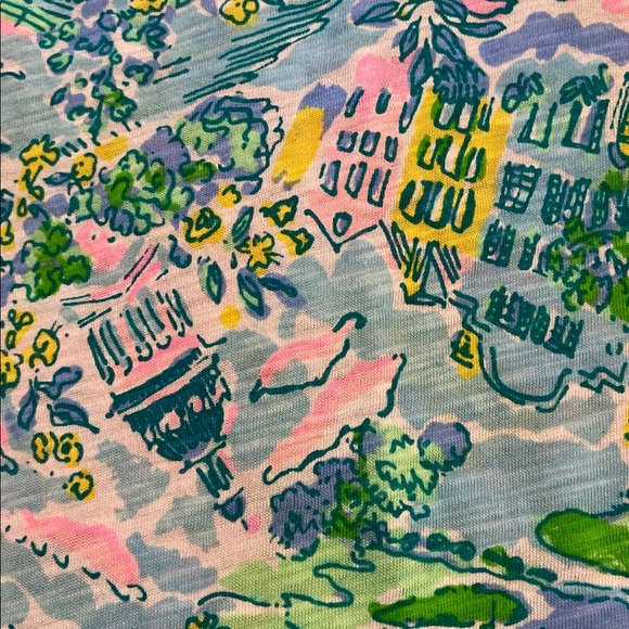 Lilly Pulitzer Multicolor Patterned Top size L length 27” bust 40” BNWOT - Picture 8 of 8